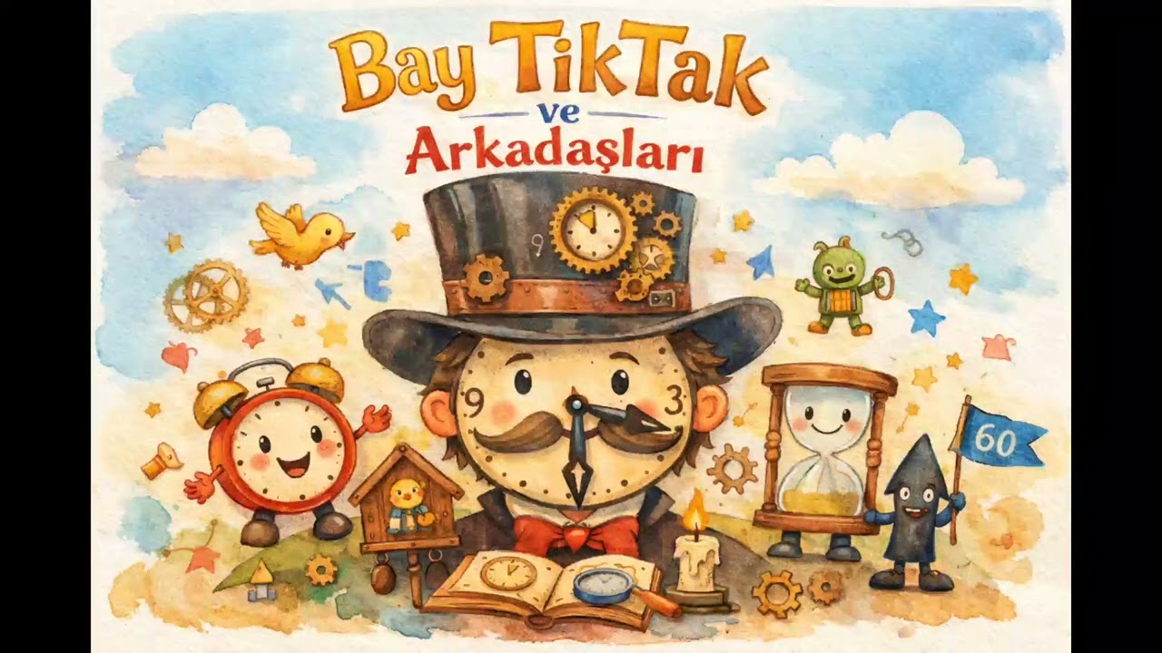 Bay TikTak ve Arkadaşları - Saat Şarkısı  ● Eğitici Çocuk Şarkıları