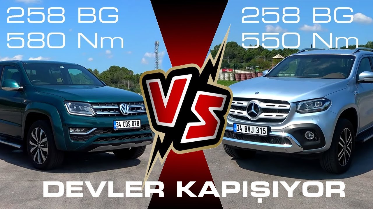 Mercedes Benz X350d vs VW Amarok Aventura | Drag Yaptık!