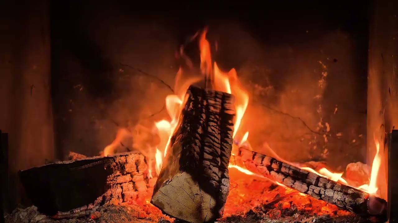 Cozy Fireplace  (24 HOURS) | relaxing campfire for sleep 🔥🔥| 4k HD 1080p #campfire