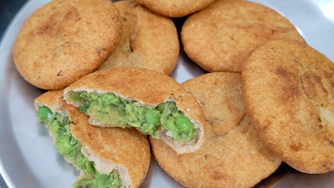 आटे की मटर की कचौरी -15min mai bnaye tasty healthy breakfast 