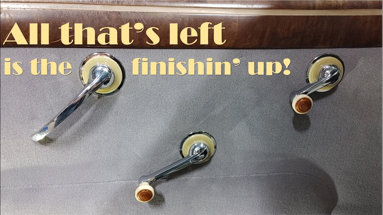 Finishing up the 1948 Chevy - Wire-on Windlace, Door Panels, Dome Light, Sun visors & More!