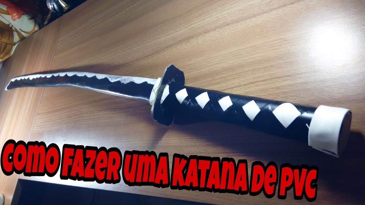 como fazer uma katana de pvc