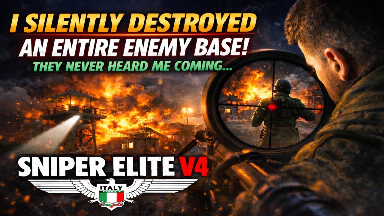 I Destroyed the Entire Enemy Base in Complete Silence | Sniper Elite V4