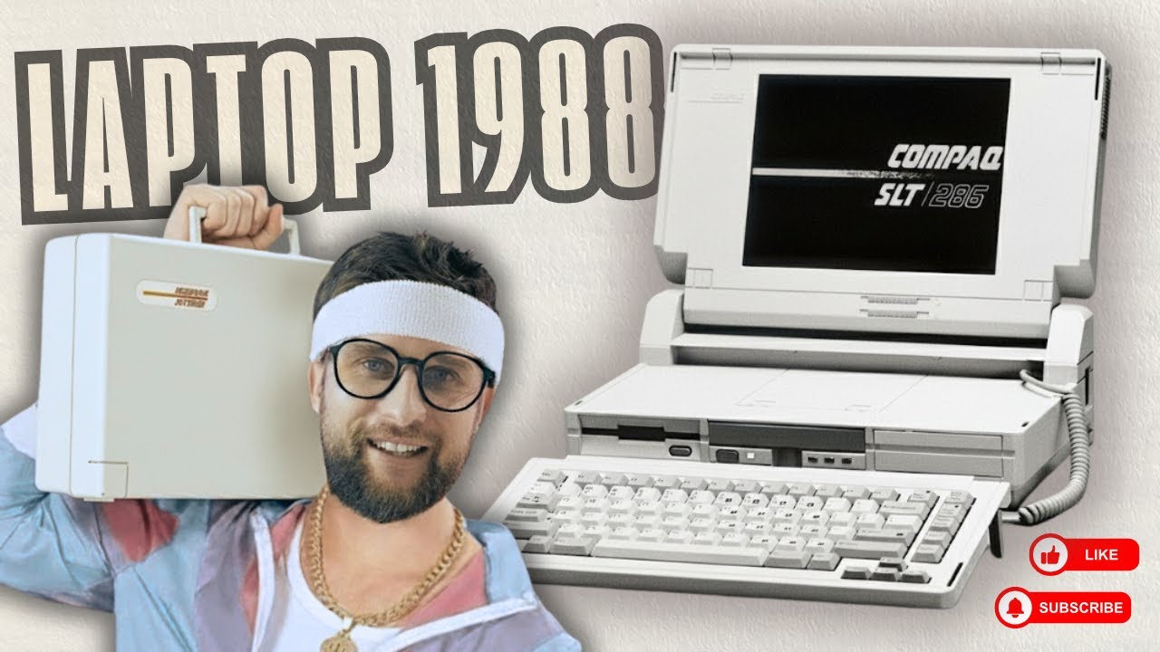 🧱 Compaq SLT/286 – Prawdziwy Retro Laptop z Szalonych Lat 80.!