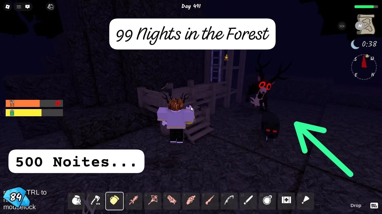 Roblox - 500 Noites na Floresta!! / 500 Nights in the Forest!! (99 Nights in the Forest)