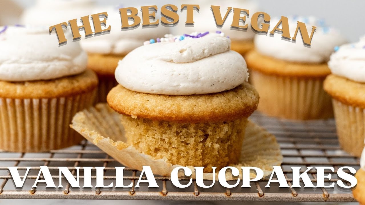 The *only* vegan vanilla cupcake recipe you need | no eggs, no dairy, SO easy!
