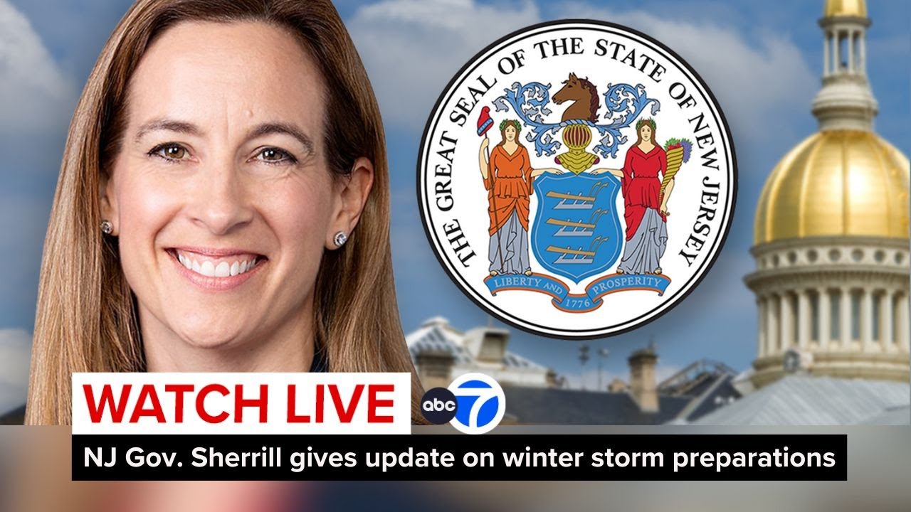 LIVE | Gov. Mikie Sherrill and NJ officials give update on winter storm preparations in New Jersey