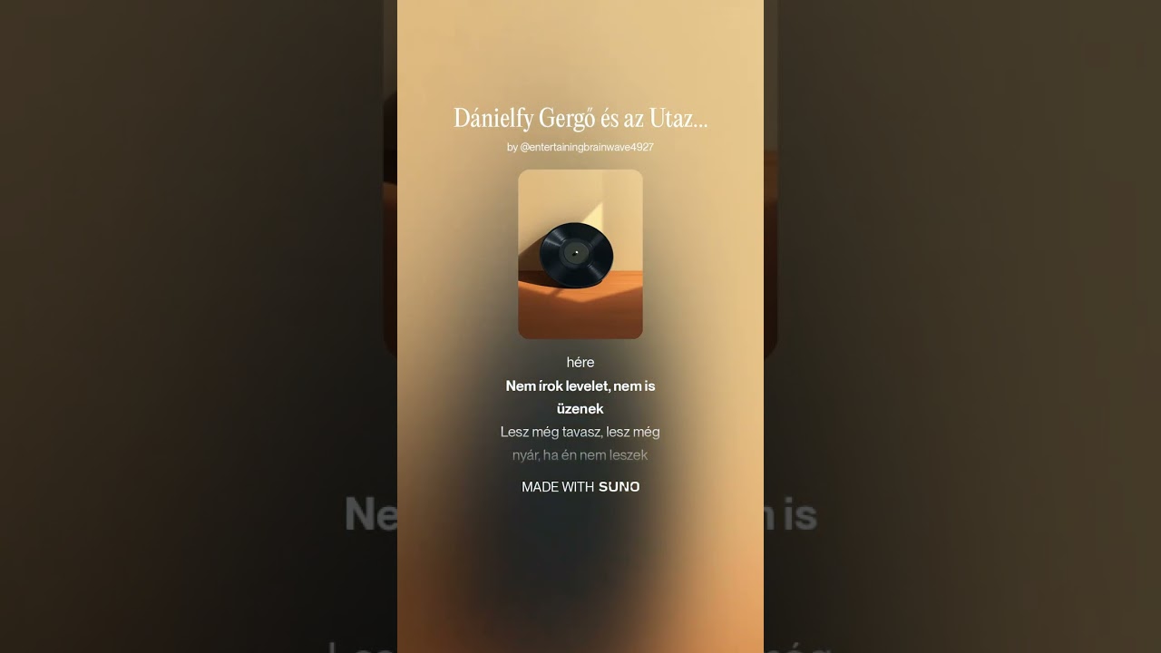 Dánielfy Gergő és az Utazók:Elmegyek elmegyek.(Cover)2026.