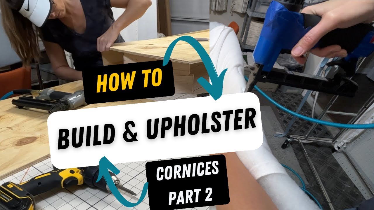 How to Build and Upholster Large Cornices with a Piano Hinge: Part 2
