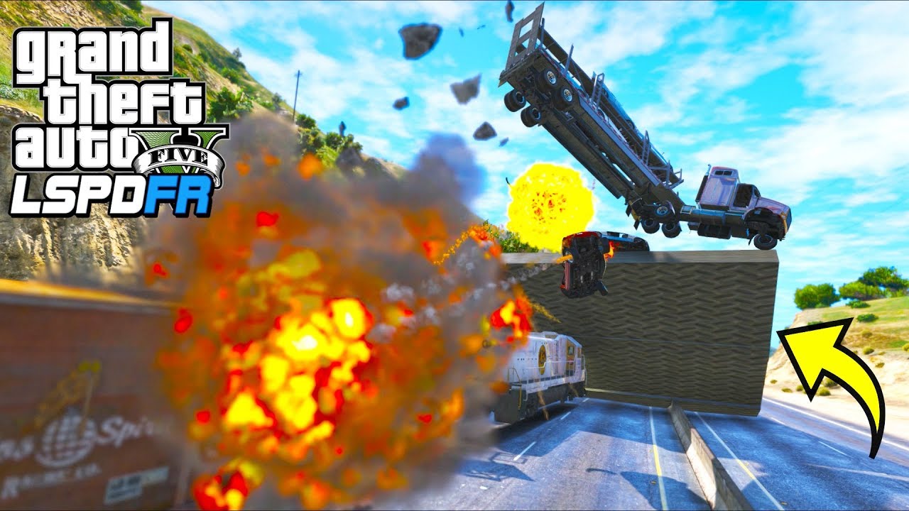 Crazy RAMP Train Destroys Los Santos!! (GTA 5 Mods - LSPDFR Gameplay)
