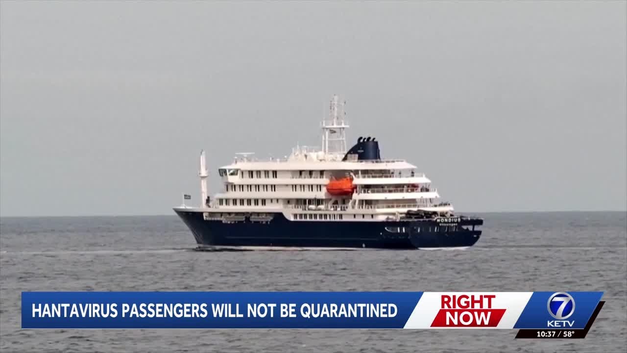 Americans from hantavirus cruise ship may not face mandatory quarantine in Nebraska