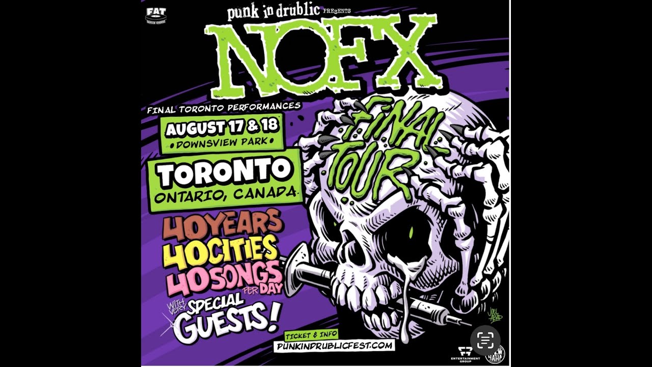 NOFX - Aug. 17, 2024 @ Downsview Park. Toronto, Canada