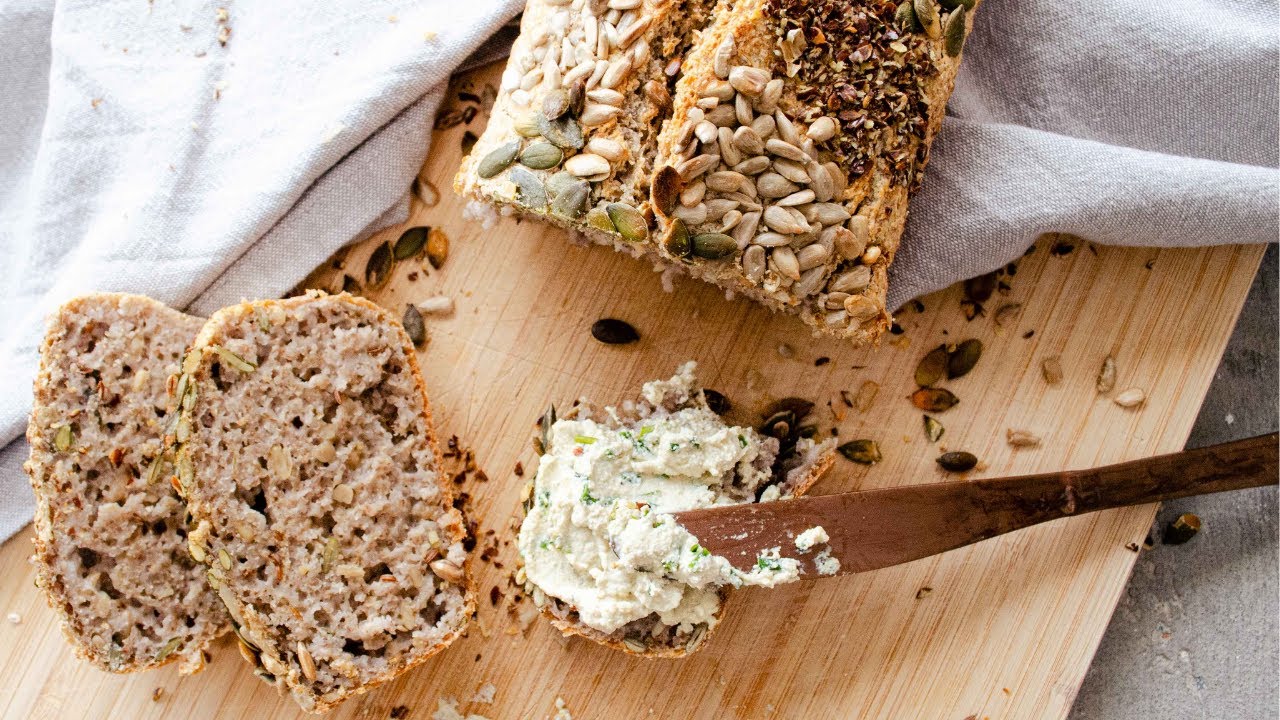 4 INGREDIENTS GLUTEN-FREE BREAD RECIPE | Vegan