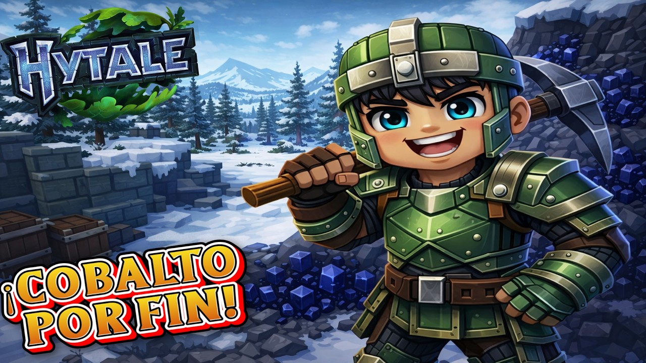 HYTALE POR FIN ENCONTRAMOS COBALTO… en el BIOMA ÁRTICO!!! - CAP 7