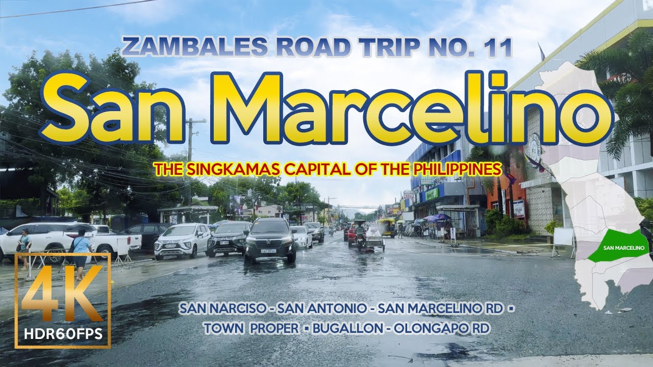 SAN MARCELINO Zambales | The Singkamas Capital of The Philippines | Rainy Road Trip | 4K