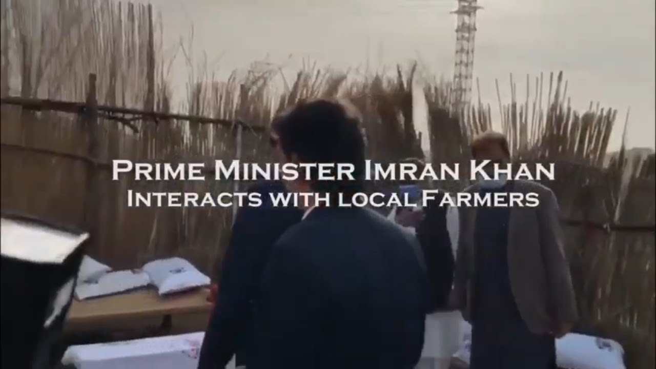 Prime Minister of Pakistan Imran Khan Interaction with local farmers at Ghazi-Barotha