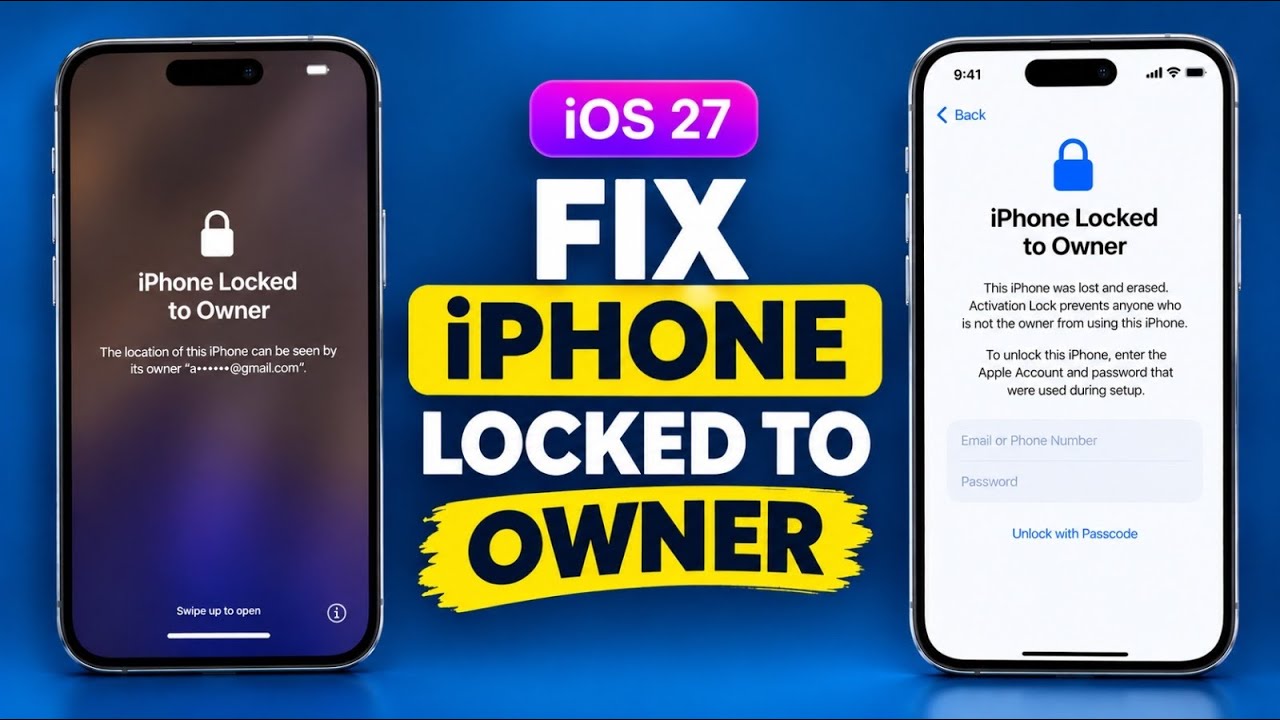 Как разблокировать iPhone, привязанный к владельцу на iOS 27 | Как безопасно удалить Apple ID и б...