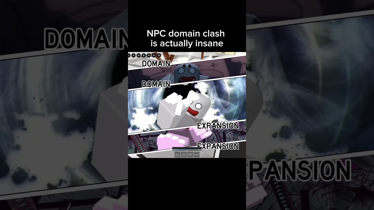 npc domain clash is actually insane #jujutsushenanigans