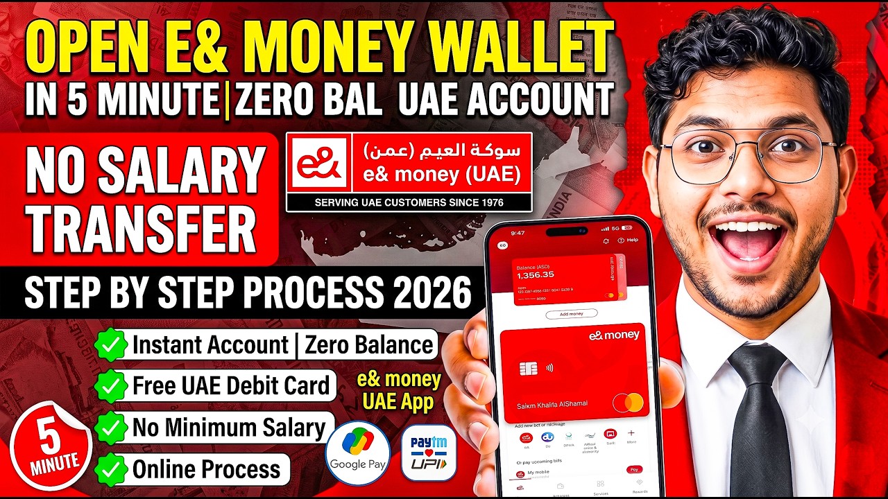 How to Open e& Money Wallet Account 2026 | Zero Balance Digital Wallet UAE