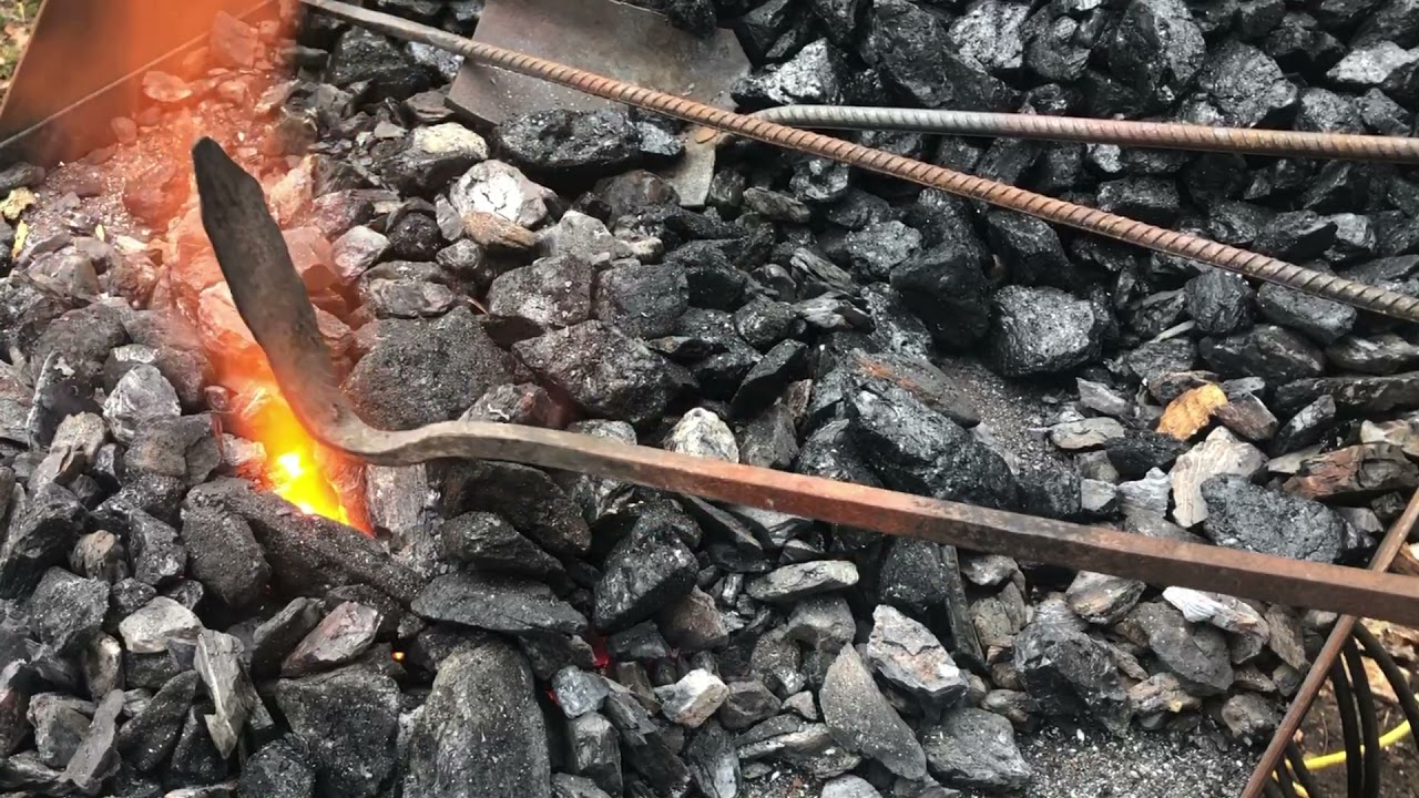 ASMR blacksmith coal forge fire