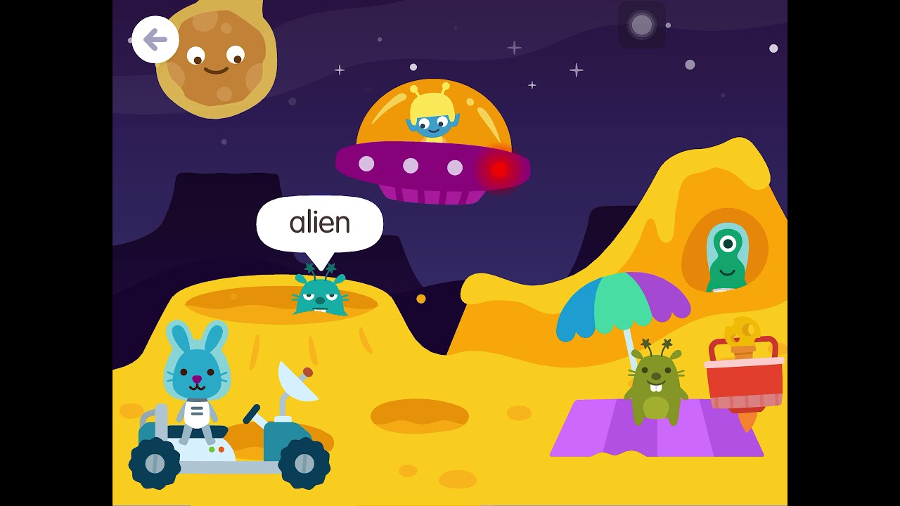 Sago mini School - Topic: Moon - moon cycle, numbers, arts, videos, read/play & learn