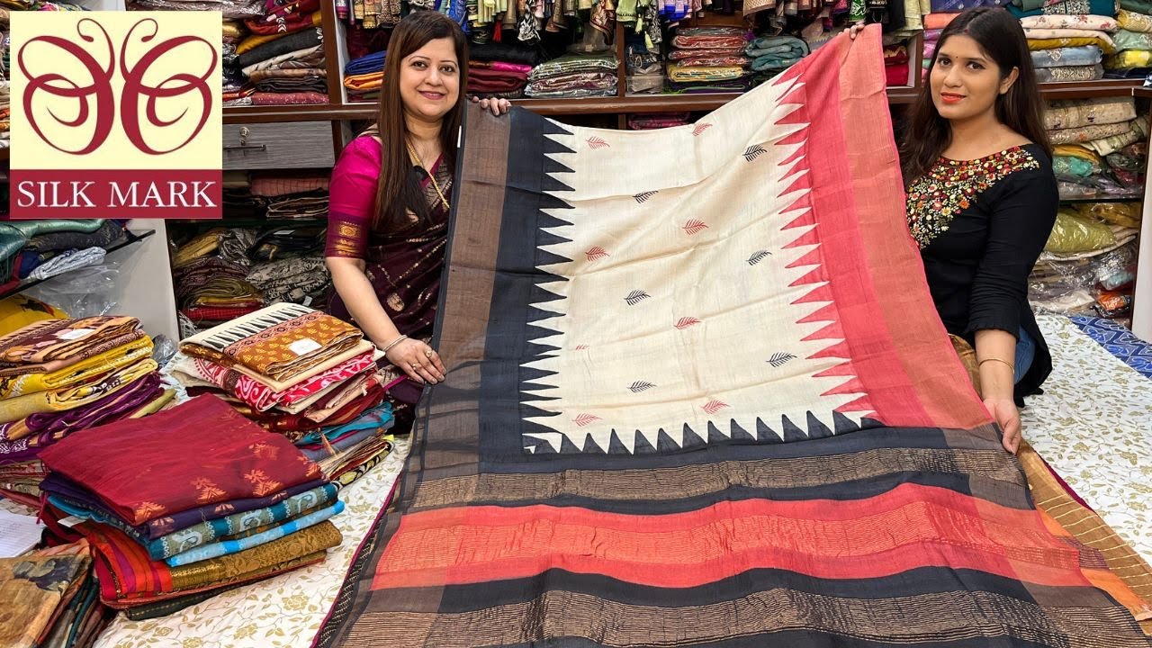 Blooming Tales Saltlake : Handwoven Matka/ Zari Tussar/ Silk Linen & Cotton lambani saree in kolkata