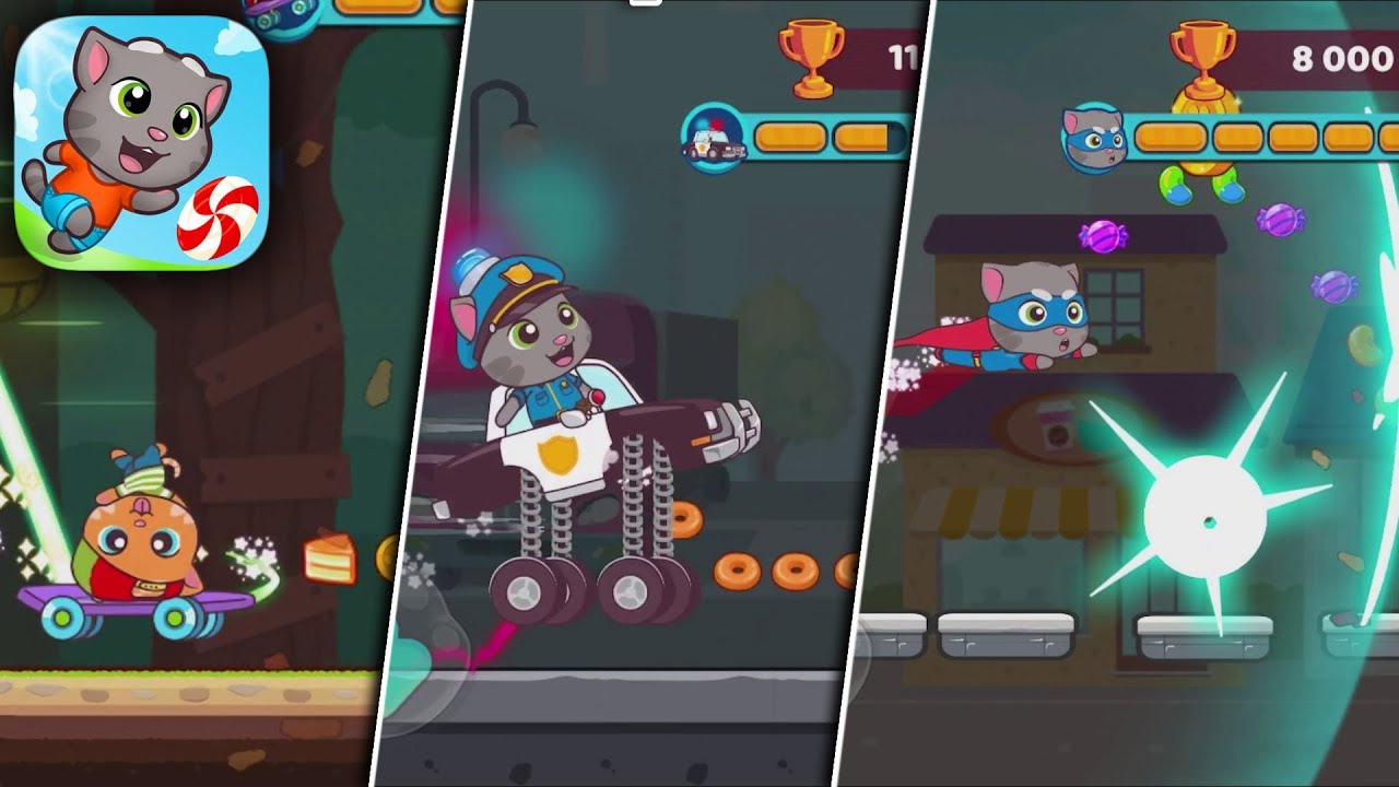 TALKING TOM CANDY RUN 🍭 NEW ENDLESS RUNNING 🍭