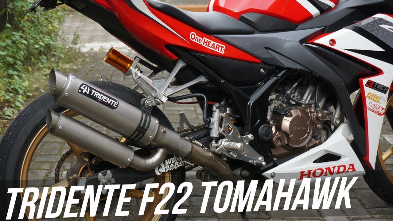 Review Knalpot 3 Suara Tridente F22 Tomahawk Terbaru