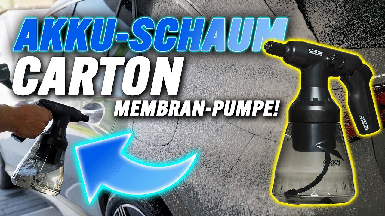 Bester Akku Schaumsprüher Auto Wäsche 🚗💦? Test Carton e Foamer Sonax, Bilt Hamber & P&S Snow Foam