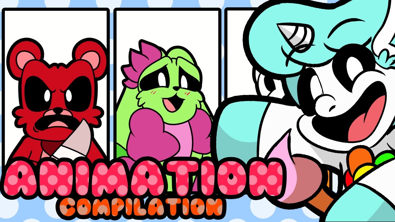 ⭐ Transformei Jogos em Desenho Animado 😂 | Odelage Compilation (Poppy Playtime e mais)