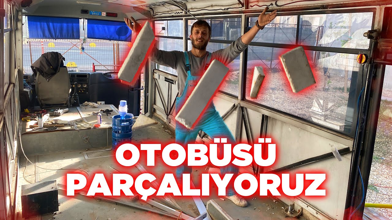 YAN VE ÜST KISIM SÖKÜMÜ - KARAVAN YAPIMI - OTOBÜSÜ KARAVAN YAPIYORUZ BÖLÜM : 2