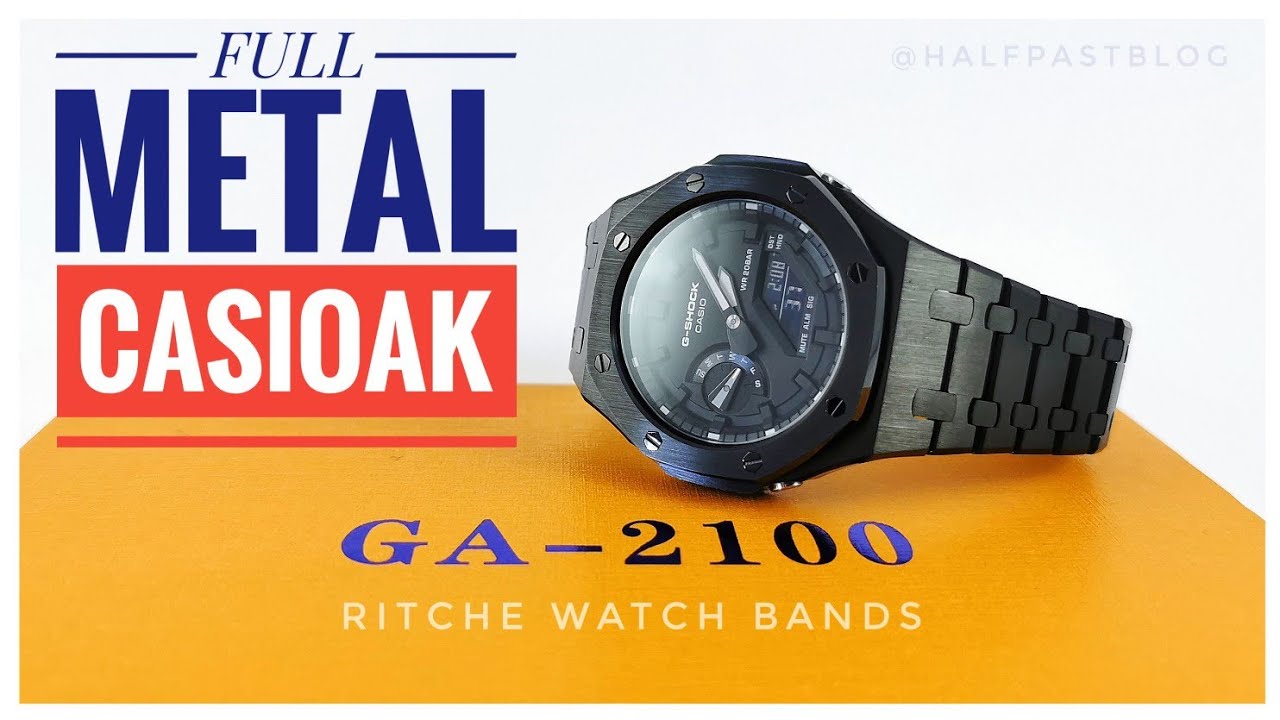 Upgrade Your Casioak With Ritche Watch Bands Casio G-Shock GA-2100 Metal Upgrade Kit!