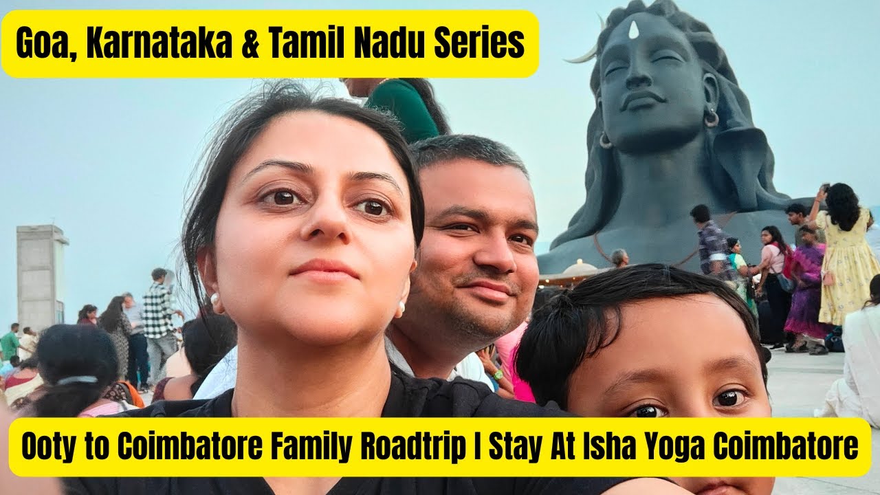 EP09 Ooty to Coimbatore by Road | Stunning Waterfalls, A2B Lunch & Isha Foundation Stay!