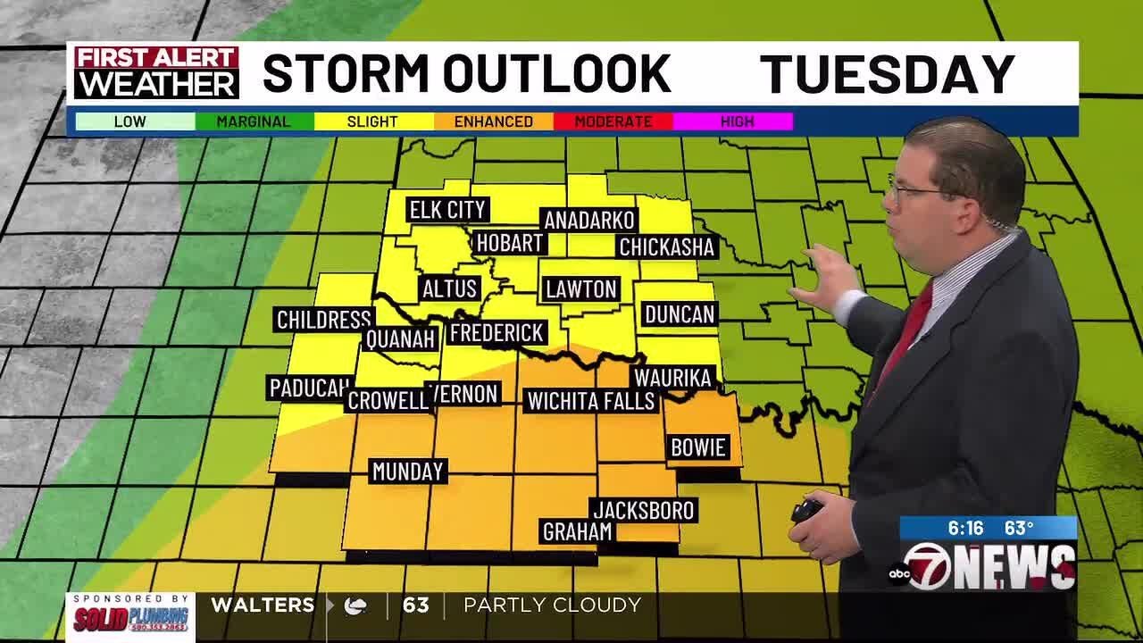 Severe storms possible late today into this evening across Texoma | 3/10 AM