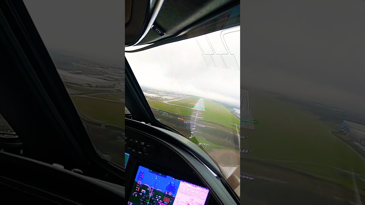 POV Landing at East Midlands Airport EGNX Runway 27