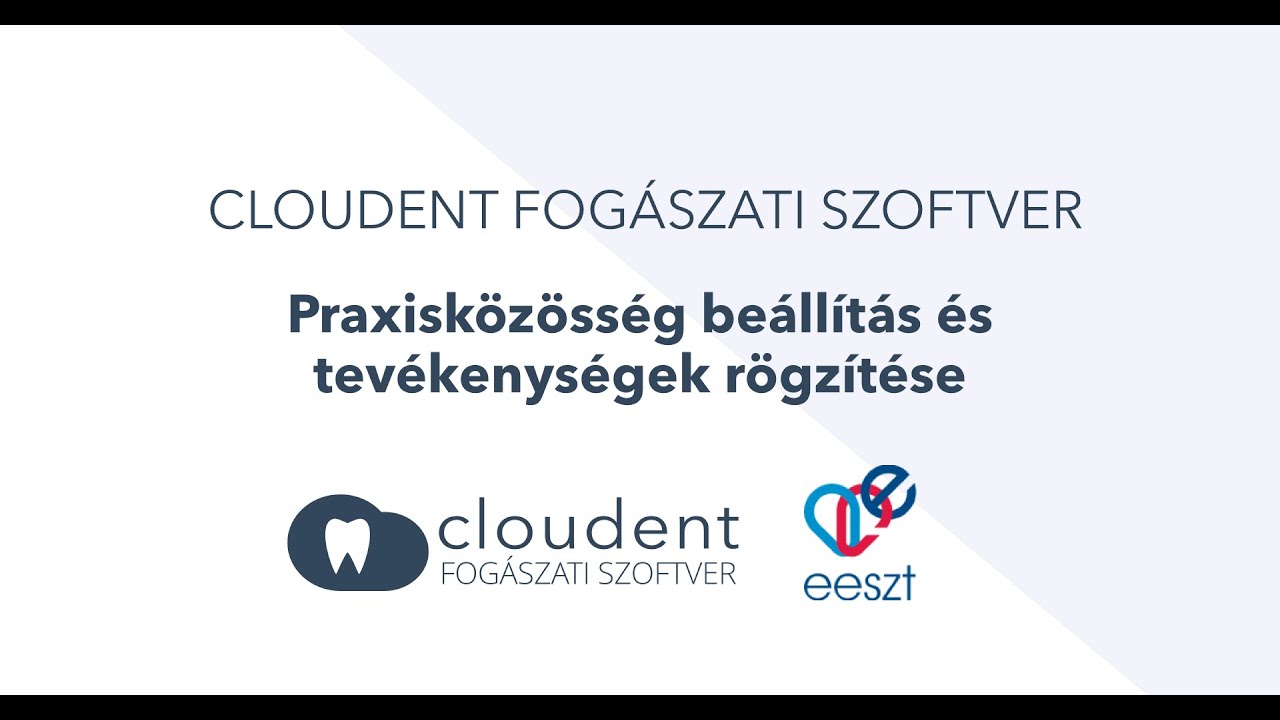 Praxisközösség beállítás és tevékenységek rögzítése