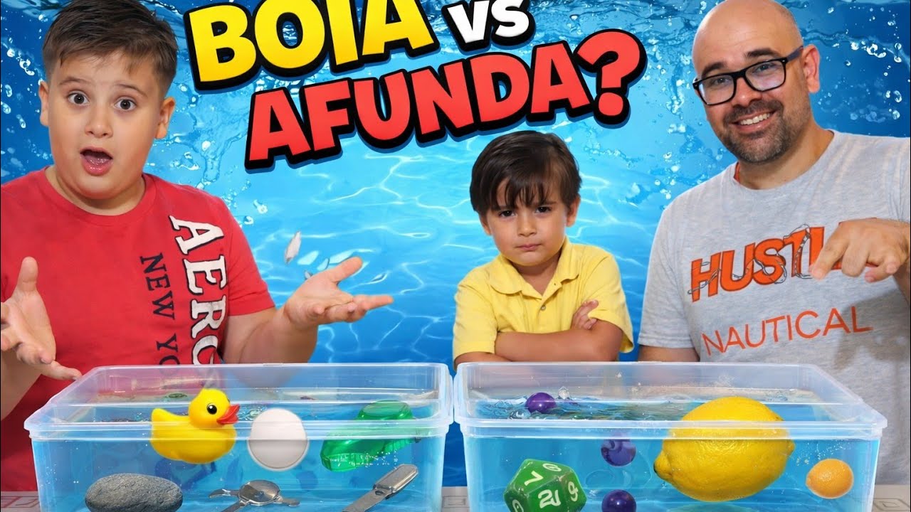TESTAMOS: O Que BOIA e o Que AFUNDA? 😱 Experimento na Água com Objetos do Dia a Dia!