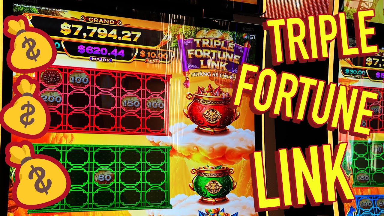 VEGASLOWROLLER MOM'S EXCITING Triple Fortune Link SLOTS!!!