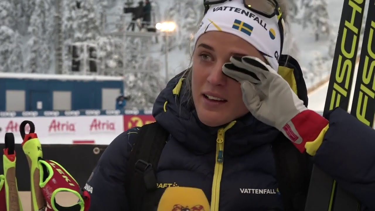 Anna Dyvik i tårar efter loppet i Ruka