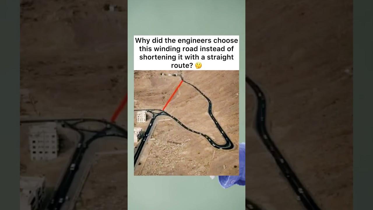 Why Engineers Chose a Curved Road Over a Straight One #Engineering #RoadDesign