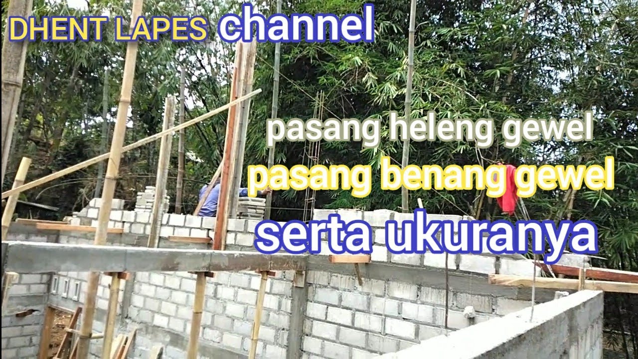 pasang heleng gewel dan ukuran gewel #tukangbatu #bangunrumah