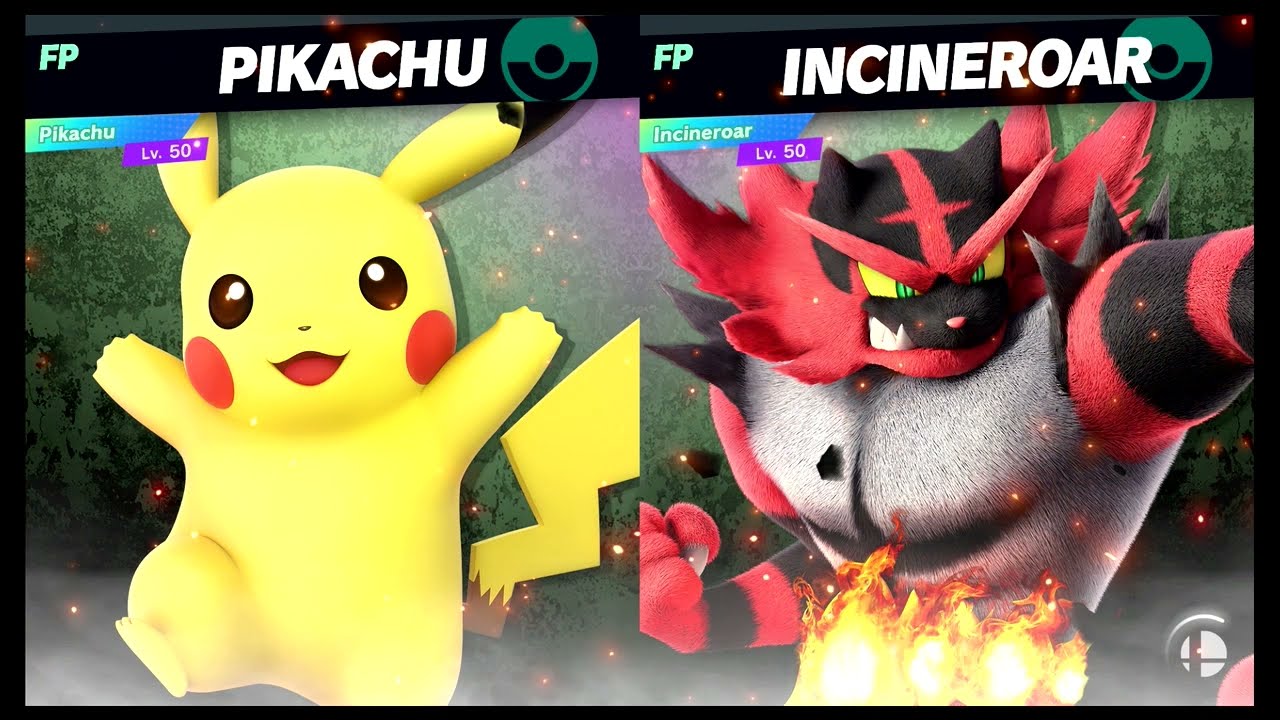 Super Smash Bros Ultimate Amiibo Fights – 6pm Poll Pikachu vs Incineroar