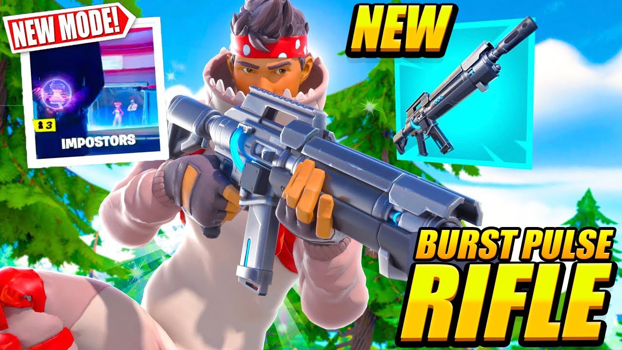 NEW EXOTIC PULSE RIFLE IS THE BEST AR IN THE GAME! NEW AMONG US MODE IN FORTNITE! NEW EXOTIC WEAPON!