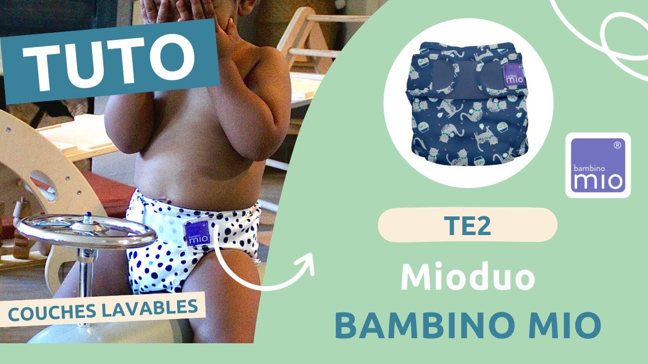 COUCHES LAVABLES | TE2 (tout-en-deux) Mioduo BAMBINO MIO [pliage d'inserts, ajustement, astuces] 💜
