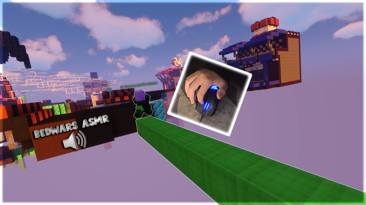 Moonwalking In BEDWARS With Handcam (asmr)