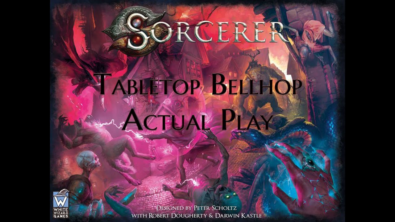 Sorcerer - Actual Play. The Hybrid Card/Board Game from White Wizard Games. 3 Player Battle Royal.