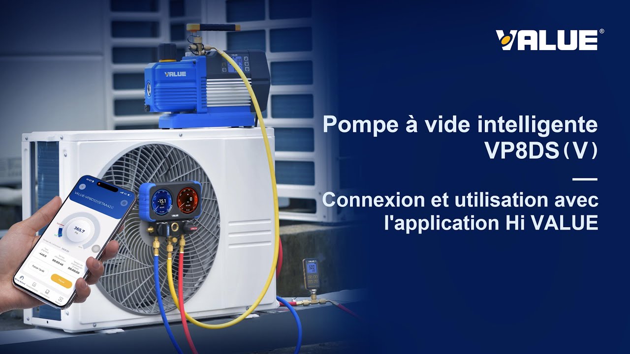 Pompe à vide intelligente  TF-VP8DS : Connexion et utilisation avec l'application Hi VALUE