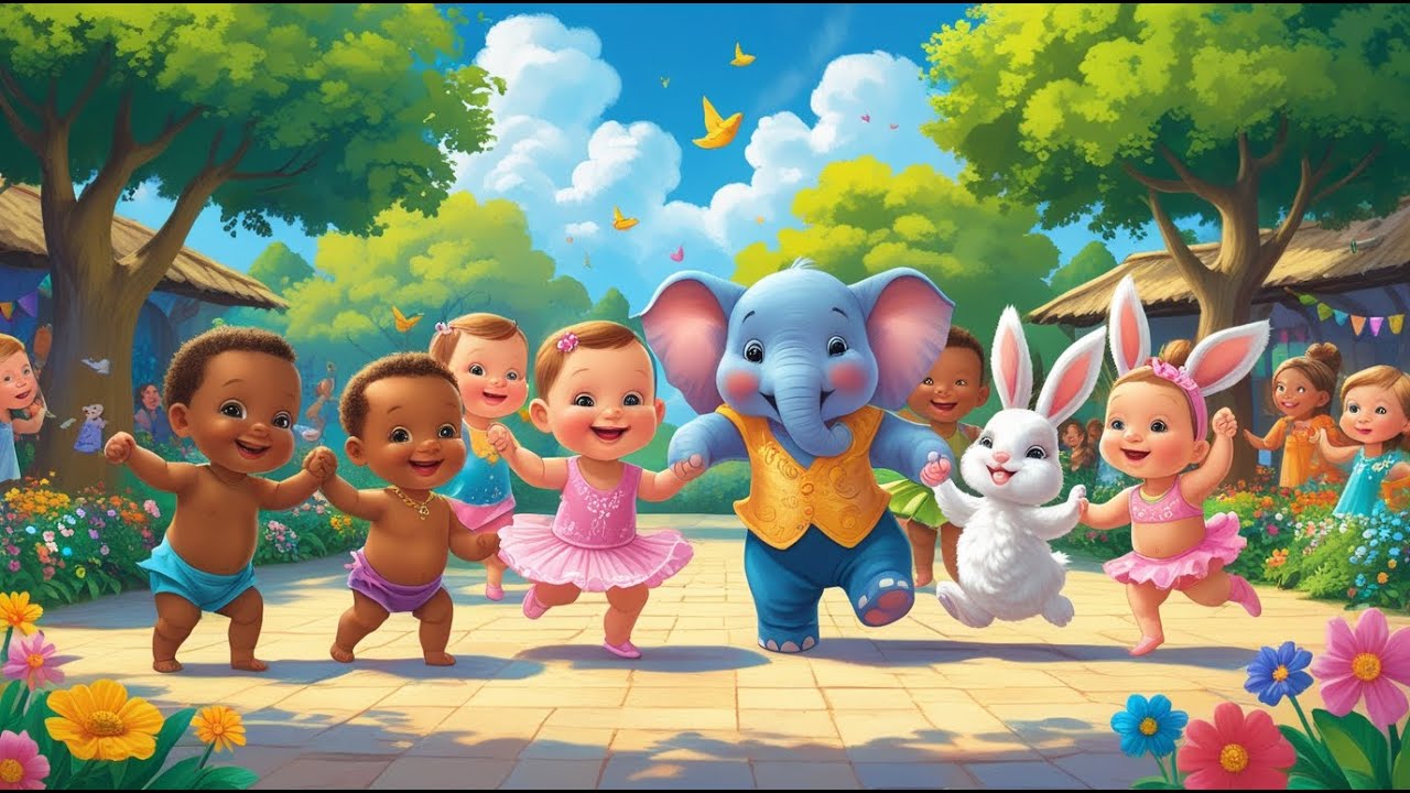 😂🐾 Funny Animal Song for Kids | 3D Animated Cartoon Animals Sing Along 🎶✨