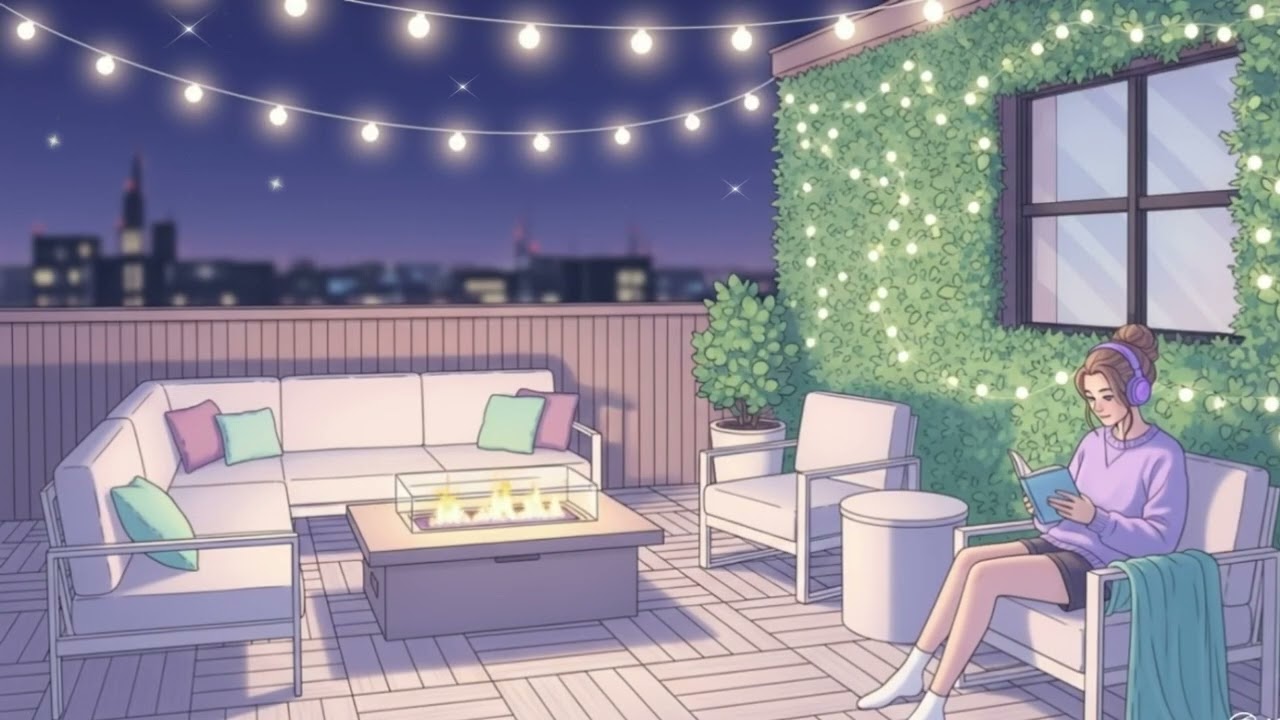Cozy Lo-fi & Fireplace Ambience 🌙 Melodies to Soothe You | For Study, Sleep, or Relaxation