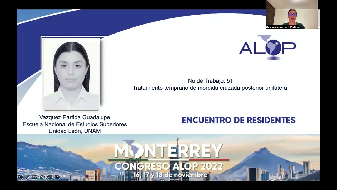 ER073-197-51 TRATAMIENTO TEMPRANO DE MORDIDA CRUZADA POSTERIOR UNILATERAL